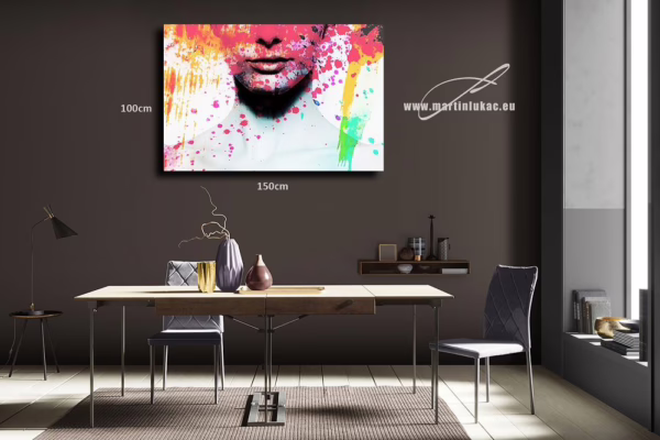 Portrét ženy jako výbuch barevné emoce, k prodeji v našem eshopu, autor Martin Lukač, pražský fotograf, www.martinlukac.eu