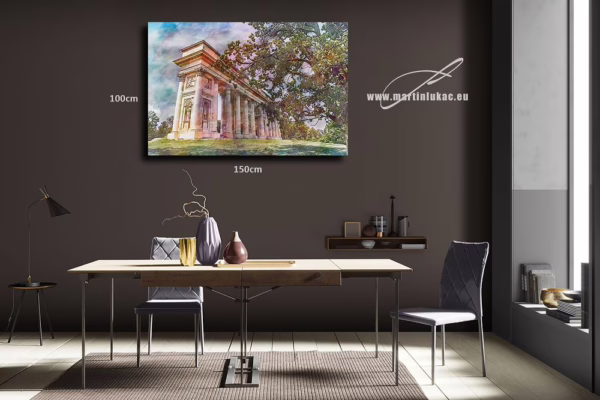 Vizualizace elegantní kolonády mezi stromy – k prodeji v našem eshopu, autor Martin Lukač, pražský fotograf, www.martinlukac.eu