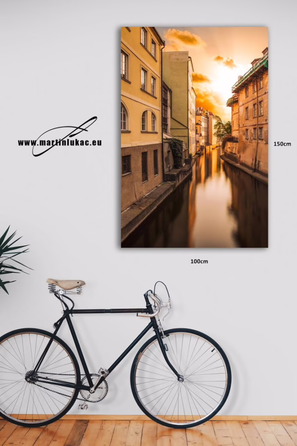 Vizualizace obrazu s motivem Čertovky při západu slunce, autor Martin Lukač, pražský fotograf, www.martinlukac.eu