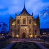 Kutná hora Unesco – osvětlený chrám svaté Barbory za modré hodiny, autor Martin Lukač, www.martinlukac.eu