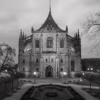 Kutná hora Unesco – černobílá verze chrámu svaté Barbory v podvečer, autor Martin Lukač, www.martinlukac.eu