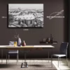 Vizualizace zimní novoroční fotografie „PF 2024“ s panoramatem Prahy, k prodeji v našem eshopu, autor Martin Lukač