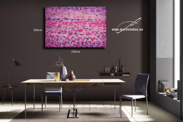 Vizualizace obrazu makového pole jako uměleckého tisku, k prodeji v našem eshopu, autor Martin Lukač, pražský fotograf, www.martinlukac.eu