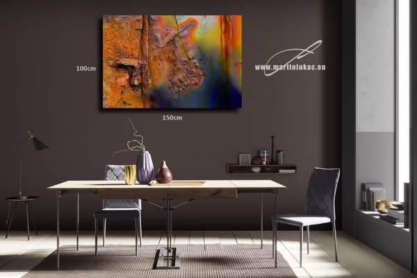Vizualizace obrazu „Malba a čas“ jako umělecký tisk, k prodeji v našem eshopu, autor Martin Lukač, pražský fotograf, www.martinlukac.eu