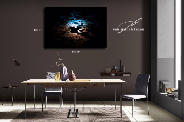 Vizualizace obrazu „Měsíční vábení“ jako umělecký tisk, k prodeji v našem eshopu, autor Martin Lukač, pražský fotograf, www.martinlukac.eu