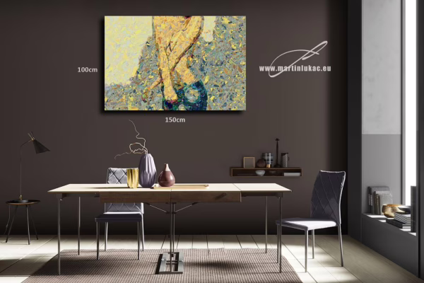 Vizualizace originálního obrazu ve stylu mozaiky – symbolika ženského zrání, k prodeji v našem eshopu, autor Martin Lukač, pražský fotograf, www.martinlukac.eu
