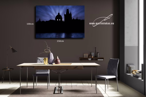 Vizualizace poetického obrazu Noční Golem – tiché kouzlo středověké Prahy, k prodeji v našem eshopu, autor Martin Lukač, pražský fotograf, www.martinlukac.eu