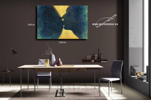 Vizualizace obrazu Nový život – jemná oslava mateřství a lidské blízkosti, k prodeji v našem eshopu, autor Martin Lukač, pražský fotograf, www.martinlukac.eu