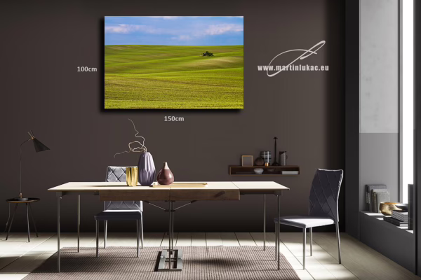 Umělecká vizualizace moravské krajiny jako originální dekorace do interiéru, k prodeji v našem eshopu, autor Martin Lukač, pražský fotograf, www.martinlukac.eu