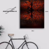 Vizualizace obrazu s názvem Prolínání – mystický motiv stromu a večerní oblohy, k prodeji v našem eshopu, autor Martin Lukač, pražský fotograf, www.martinlukac.eu